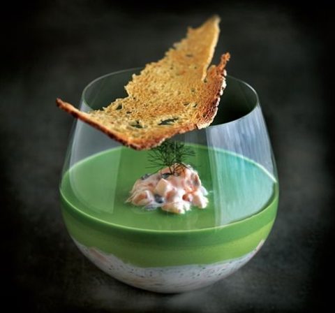 Pea Mousse Canape