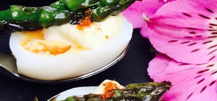 Quails Eggs with Asparagus