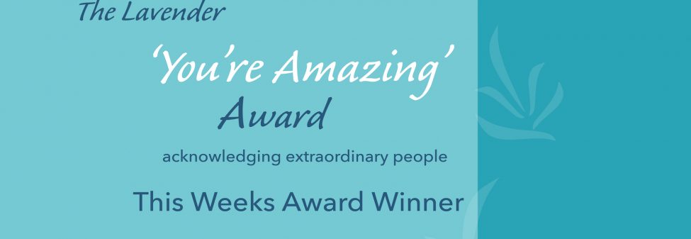 ‘You’re Amazing’ Award Recipient