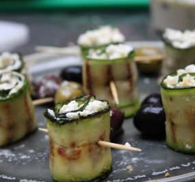 Chargrilled Courgette & Feta wraps